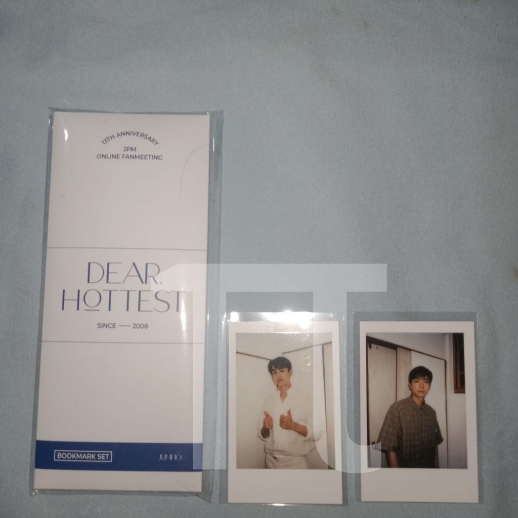 BOOKMARK SET JUNHO POLAROID NICHKHUN WOOYOUNG 2PM MD DEAR HOTTEST