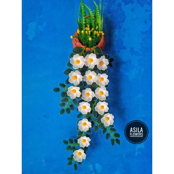 bunga hias dinding stoking