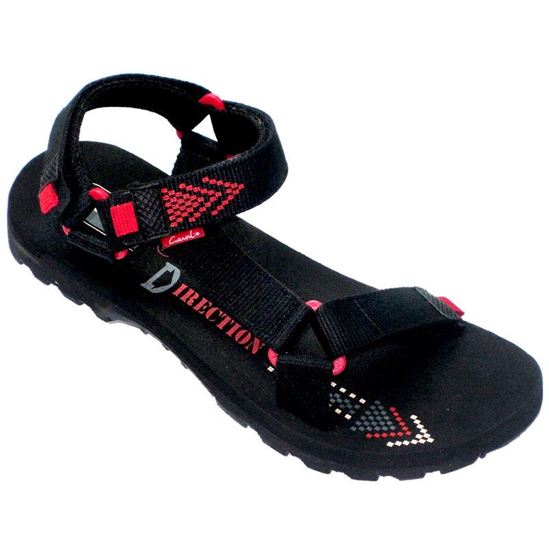 CARVIL SANDAL  PRIA  DIRECTION GM BLACK RED Shopee Indonesia