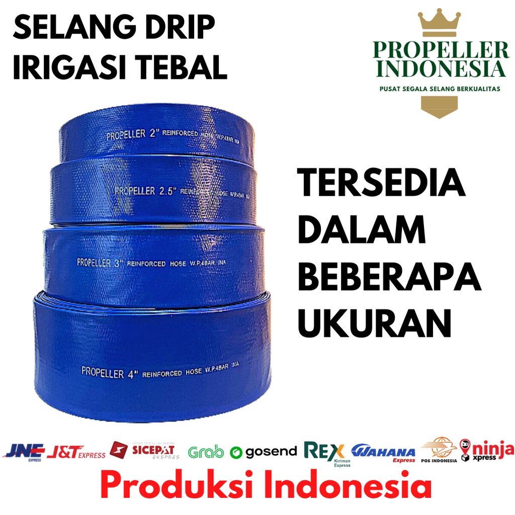 Selang Drip 50 Meter Selang Irigasi Tebal Selang Sawah Hidroponik