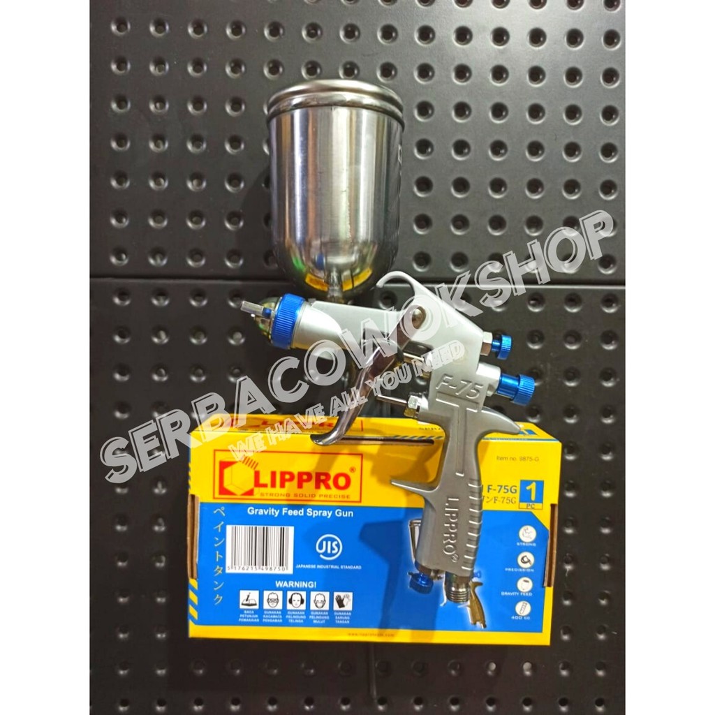 Lippro Spray Gun Tabung Atas F75G Spraygun F75 G Termurah Berkualitas