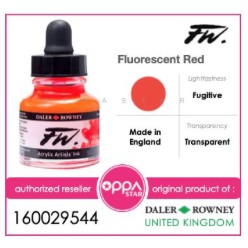 

Cat Aklirik Daler Rowney FW Ink 29.5 ML Fluorescent Red 160029544