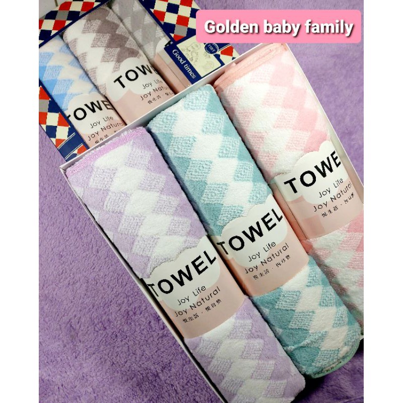 3 Pcs Handuk Towel Joy Life BoX  size 70x140