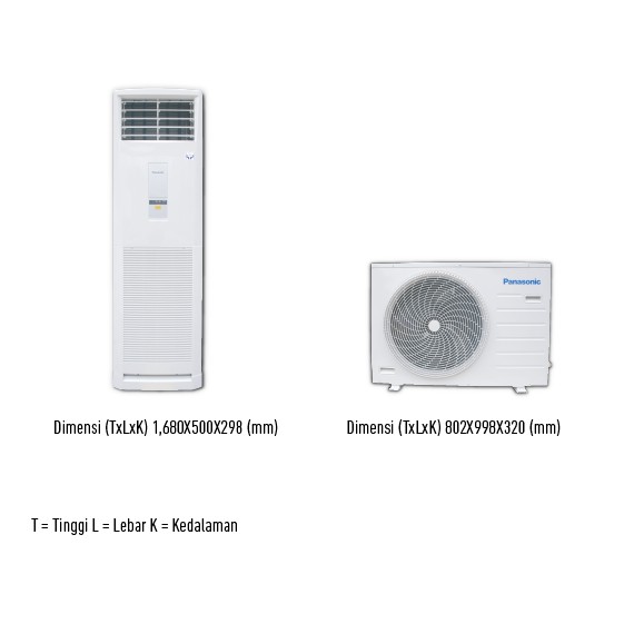 PROMO AC FLOOR STANDING PANASONIC 3 PK CS-J28FFP8