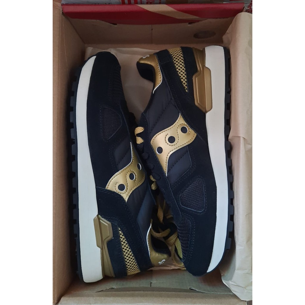 saucony shadow black gold