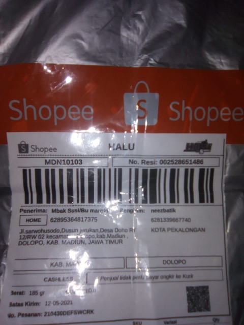 Baju Gamis Batik Anak Perempuan