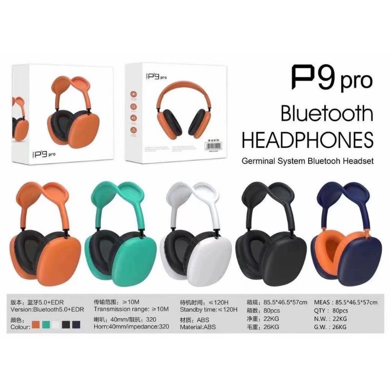 Headphone  Bando P9 PRO | wireless Headphone bluetooth