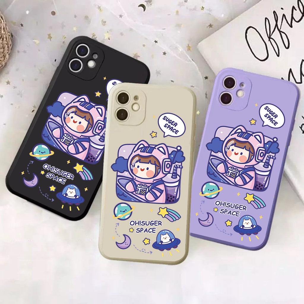 DC CASE XIAOMI REDMI NOTE 5A / NOTE 8 / NOTE 9 / POCO M3  NEW CASE MACARON SPACE CUTE GIRL