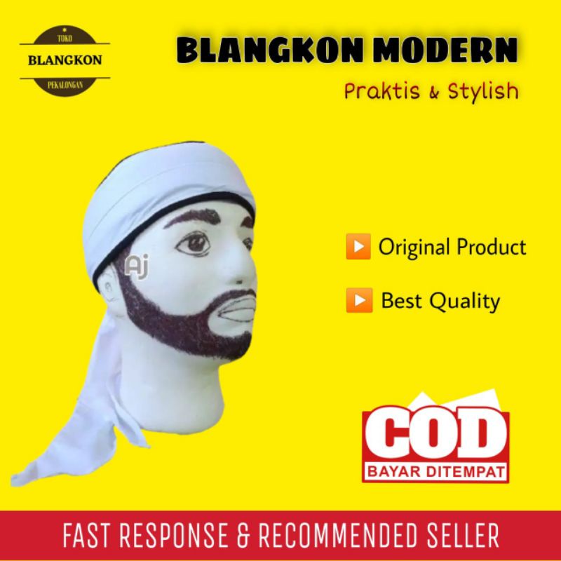 Peci Putih Polos Dewasa Imamah Permanen Kopiah Putih Polos Blangkon Jawa Iket Kepala Udeng Sunda