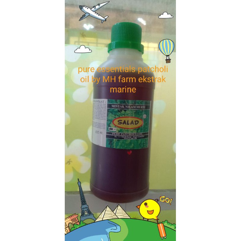 

500 ML PURE PATCHOULI ESSENTIALS OIL-MINYAK NILAM MURNI