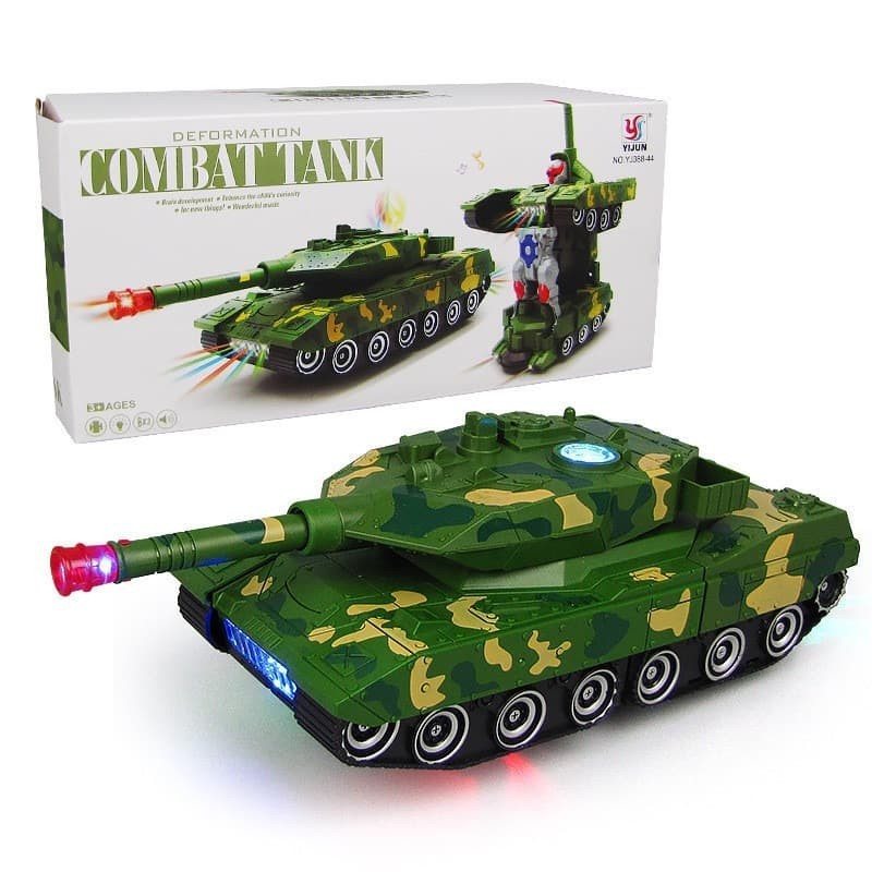 2In1 Mobil Tank 8992 - Combat Tank / Kado mainan Anak laki-laki Mobil Tank Berubah Robot