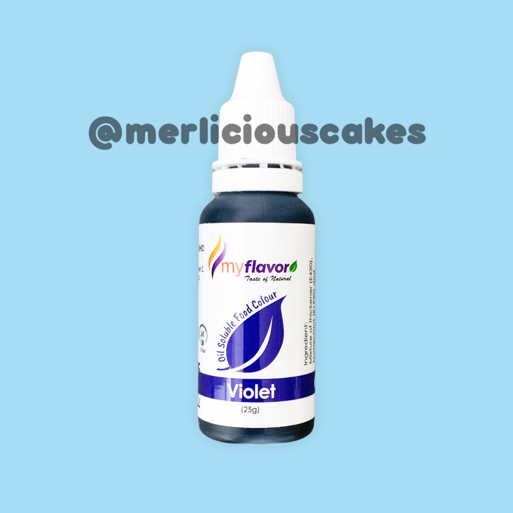 

Violet Oil My Flavor Food Colour Pewarna Makanan Buttercream