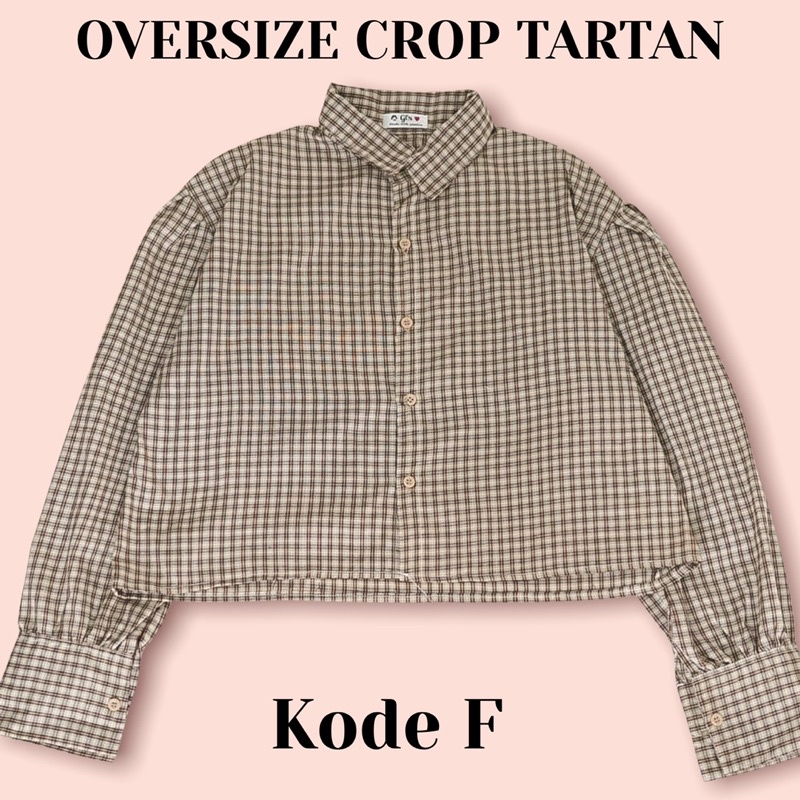 GFS CROP OVERSIZE TARTAN