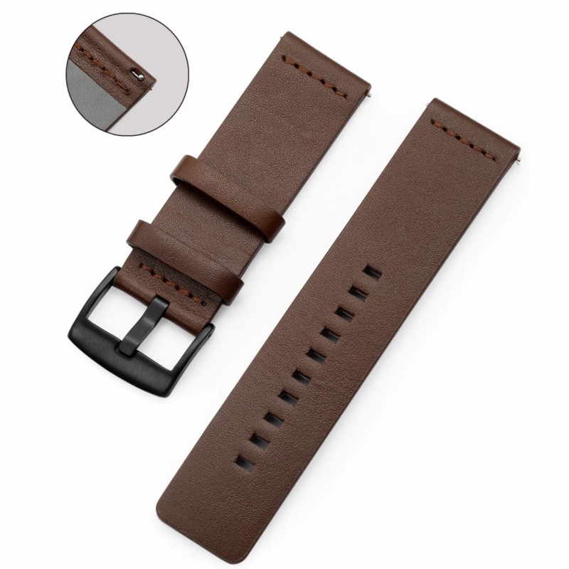 Modern Watch Strap Eggel Tempo 3 Kotak - Tali Jam Tangan 20mm Leather Kulit