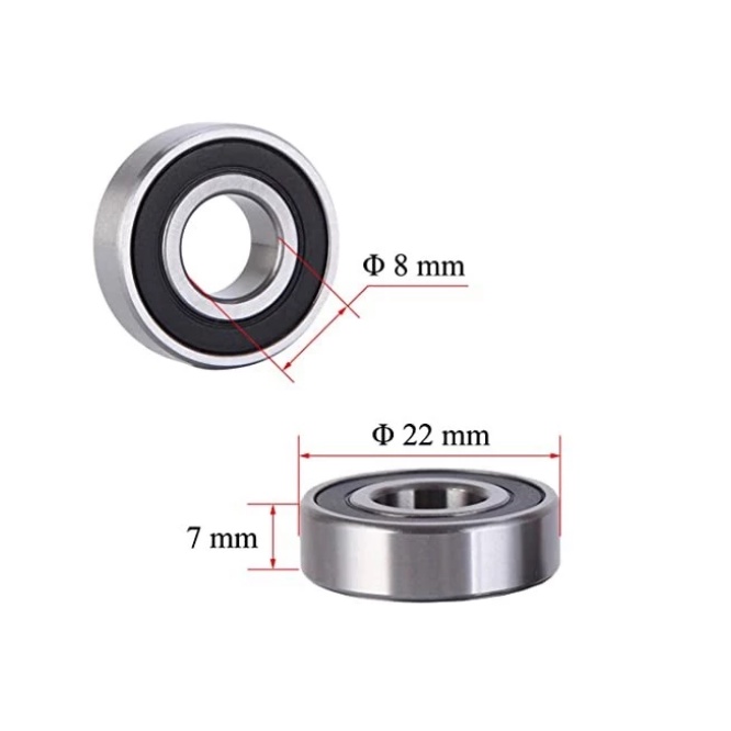 Bearing 608 2RS Tutup Karet 608 2Rs