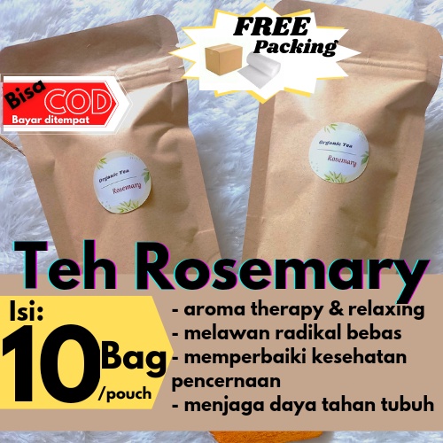 

10 Tea Bag Teh Celup Rosemary Siap Seduh Minuman Herbal Tea Antioksidan