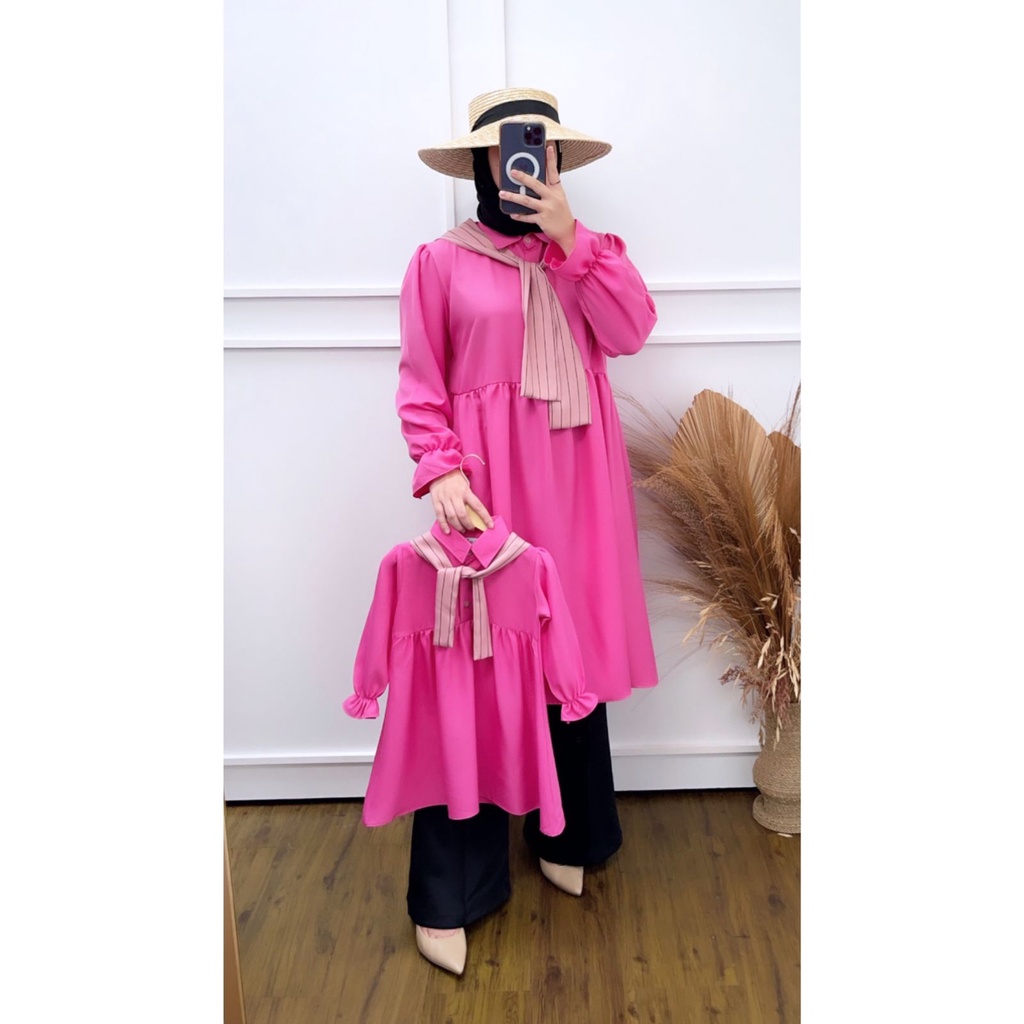 FIKA Couple Mom n Kids (Bisa couple & terpisah)-Fushia