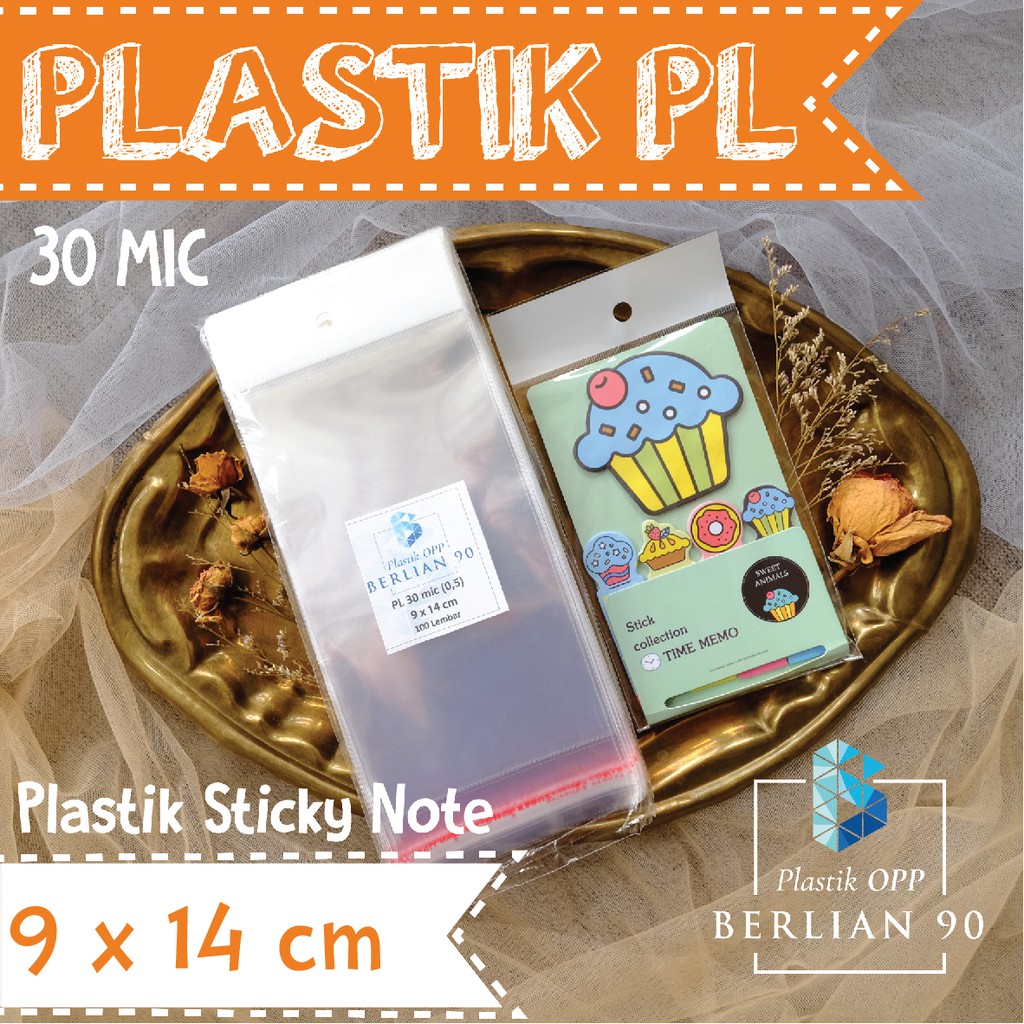 

PLASTIK DISPLAY 9 x 14 cm 30 mic / Plastik OPP Lubang / Plastik Aksessories isi 100 lembar