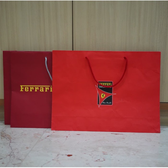 

(TERLARIS) Ferrari Paperbag Large/Designer Paperbag/Paperbag Asli Ori/Tas Kertas