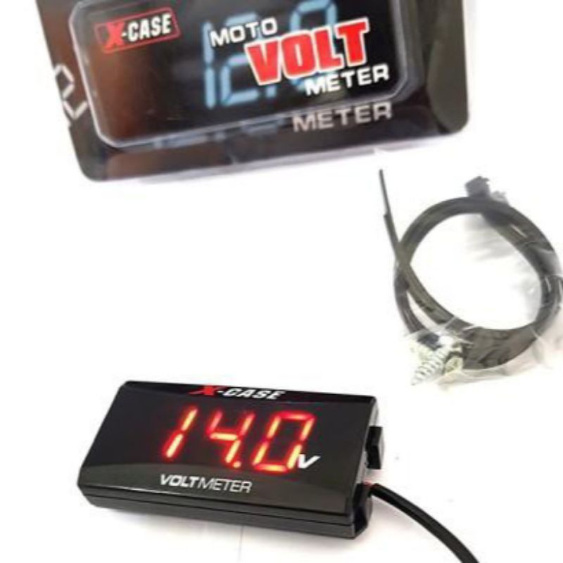 Volt Meter Motor Volt Meter Aki Digital Alat Pengukur Aki Motor