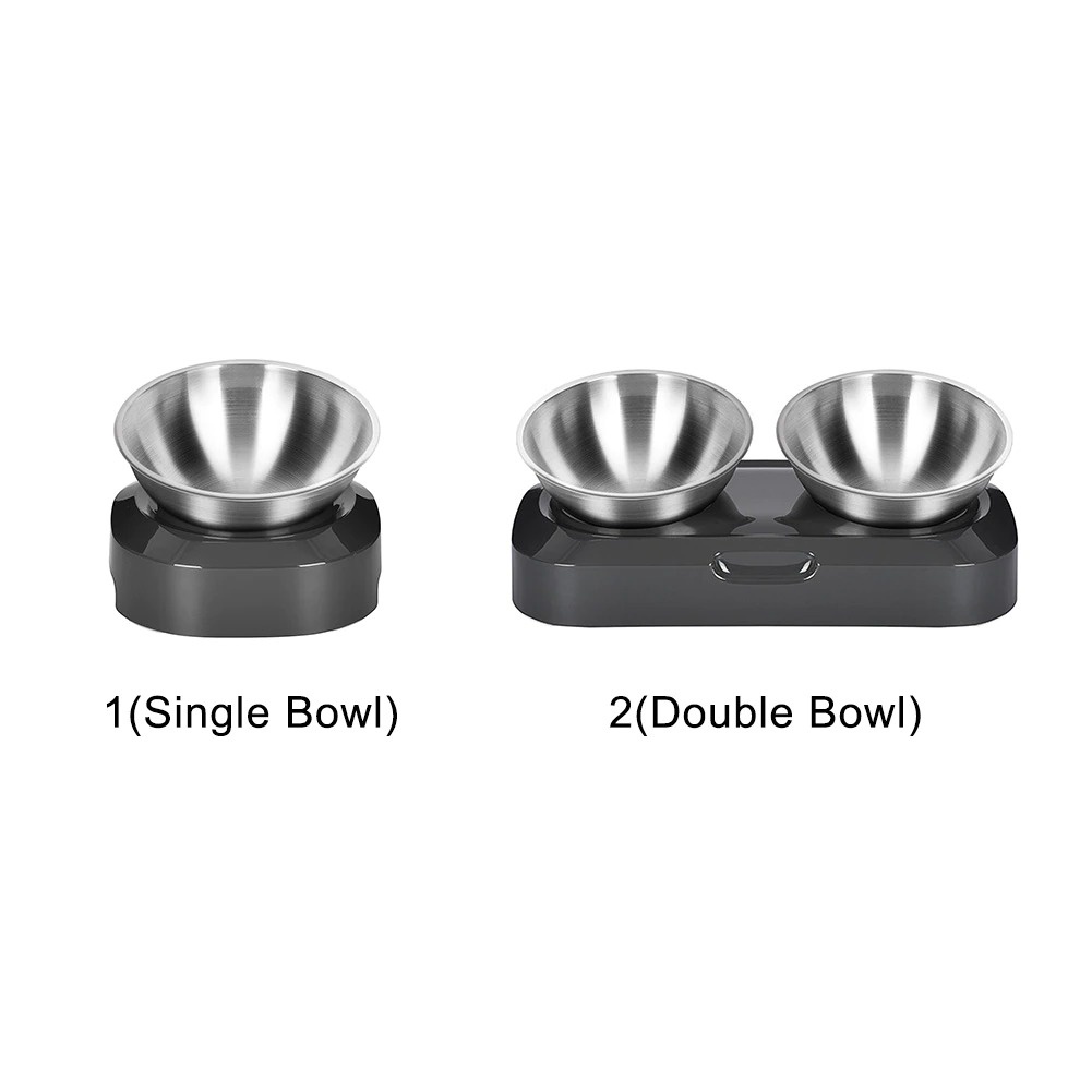 OMEKA Tempat Makan Hewan Peliharaan Kucing Anjing Feeding Dishes Single Bowl Stainless Steel - ORM10