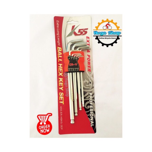 Kunci L  Kombinasi Bintang Panjang Set K55