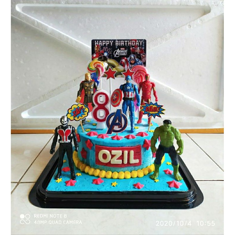 

PROMO !!! ICE CREAM TART, Karakter Avengers, 18 cm, Tart Dalamnya 100% Ice Cream Tanpa Kue