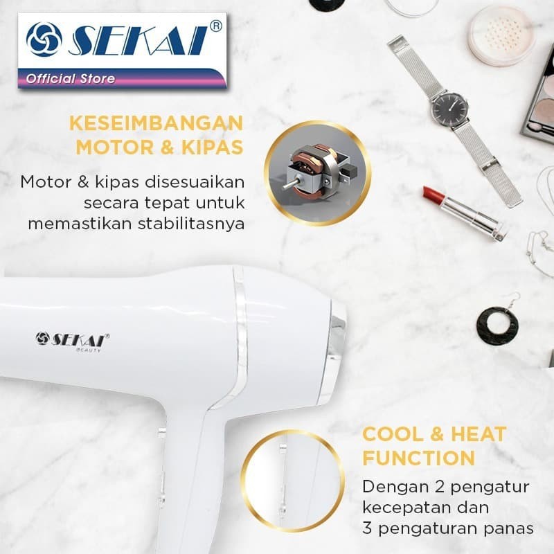 Sekai Hair Dryer HD 253 Pengering Rambut Original Bergaransi Resmi