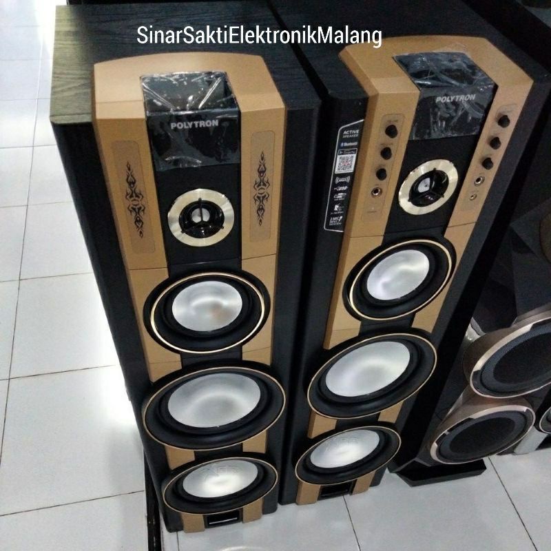 Speaker Aktif Polytron PAS 69 PAS69 USB Bluetooth Berdiri Besar Karaoke Malang