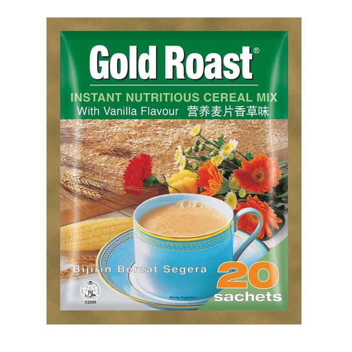 Gold Roast Cereal Vanila 600gr / Gold Rost Malaysia Sereal Instant Rasa Vanilla