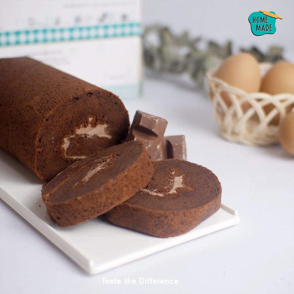 

Roll Cake Coklat Panjang / Bolu Gulung Coklat Panjang
