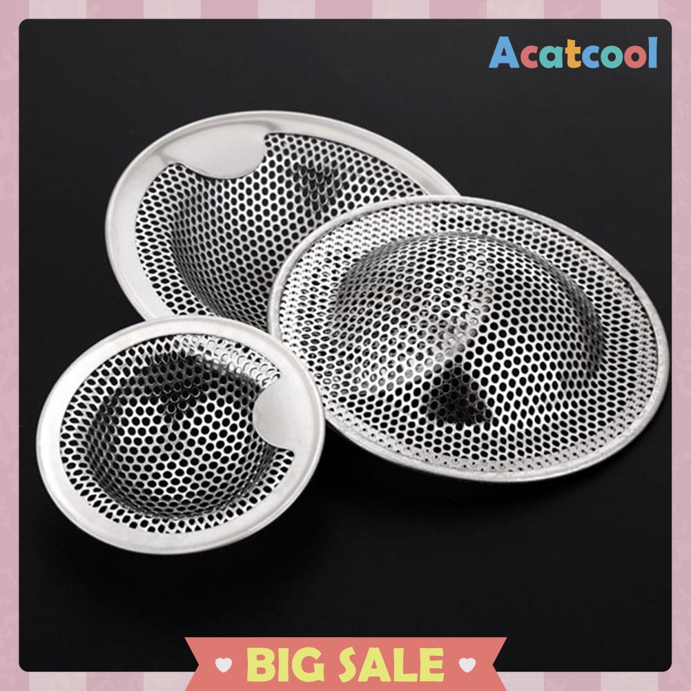 Stainless Steel Bathtub Hair Catcher Waste Stopper Filter Sink Strainer