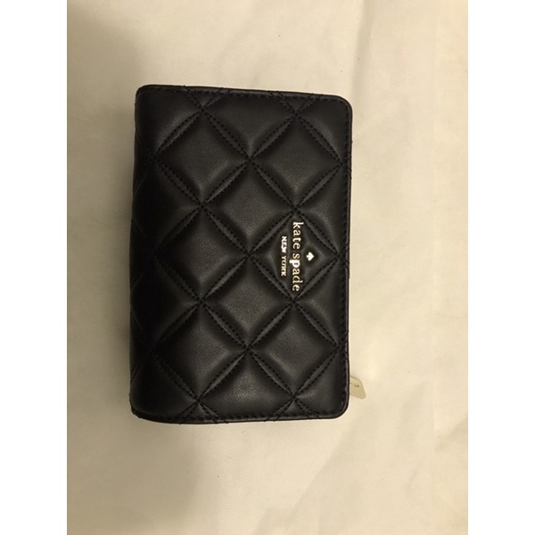 Kate Spade Natalia Medium Compact Bifold Wallet Black