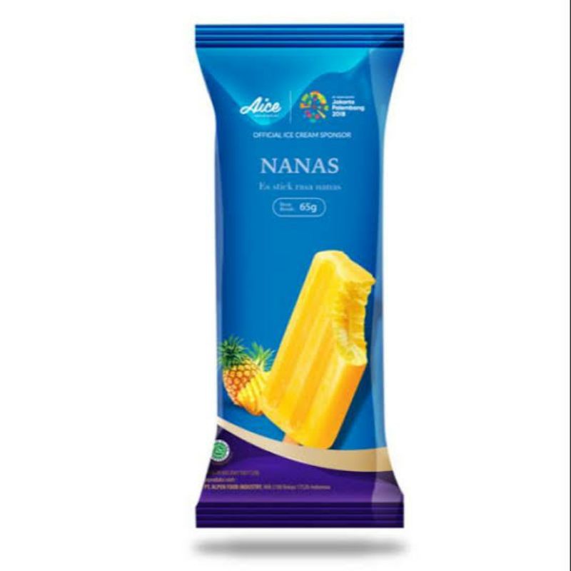 Aice Nanas 65gram Es Krim Rasa Buah Nanas