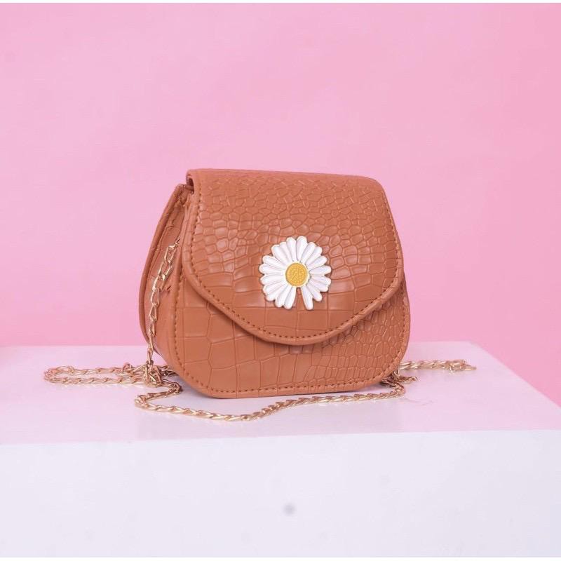 (COD) TAS SELEMPANG WANITA DAISY FLOWER