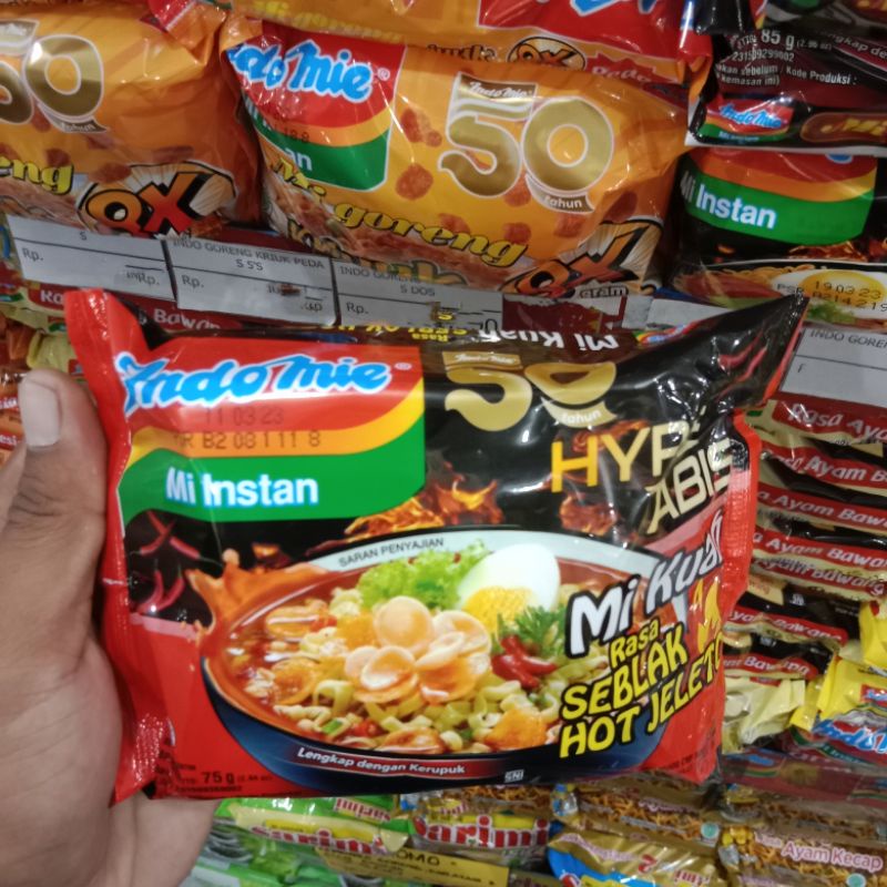 

Yummer l Mie Indomie instant Hype Abis Seblak Hot Jeletos
