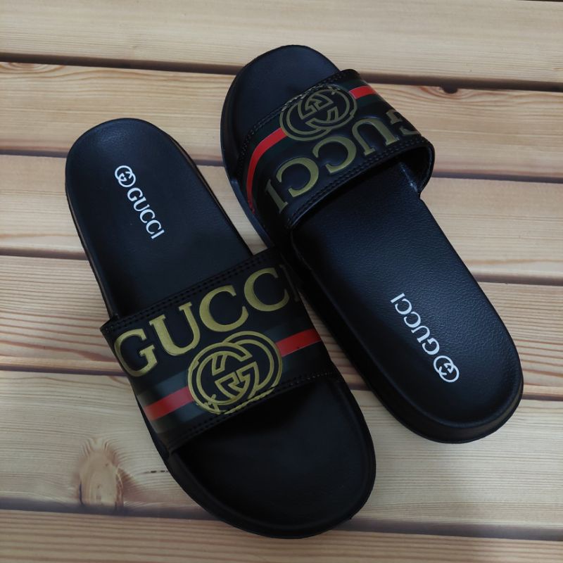 Sandal slide Benassi Gucci | sandal slop cowo cewe