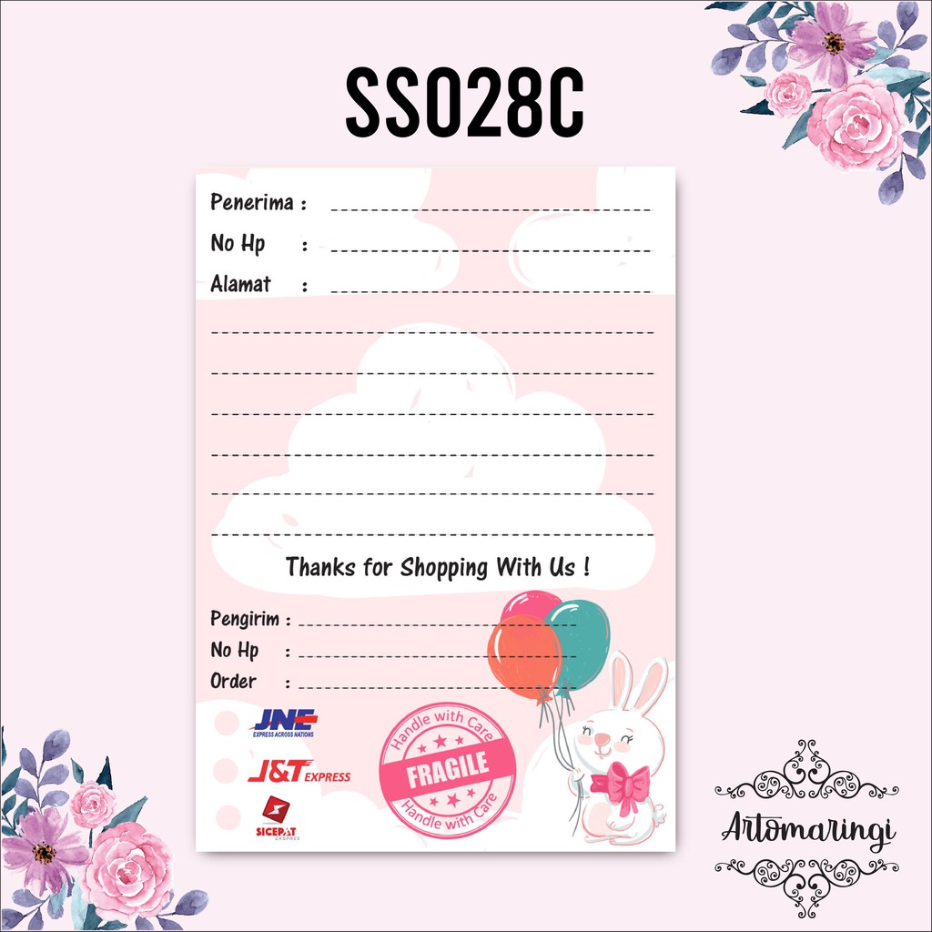 Shipping Sticker 1 pack isi 16pcs Stiker Pengiriman Stiker Shipping Sticker 1 pack isi 16pcs Stiker Pengiriman Stiker