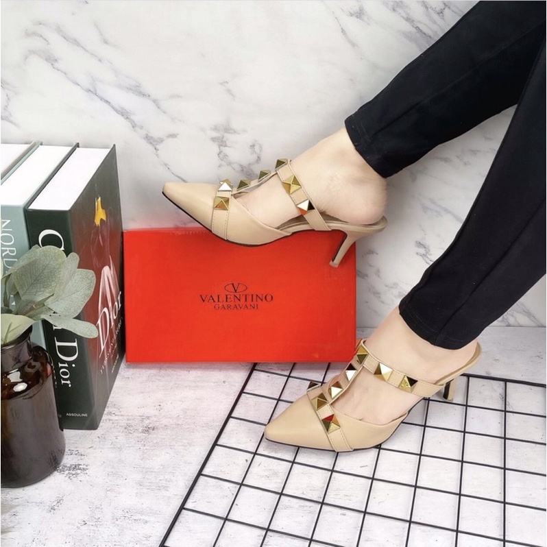 heels va316998 sepatu sendal wanita import realpict