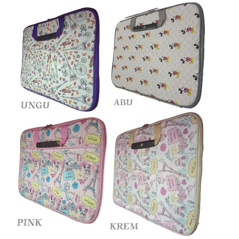 Softcase laptop 14 inci motif model softcase jinjing