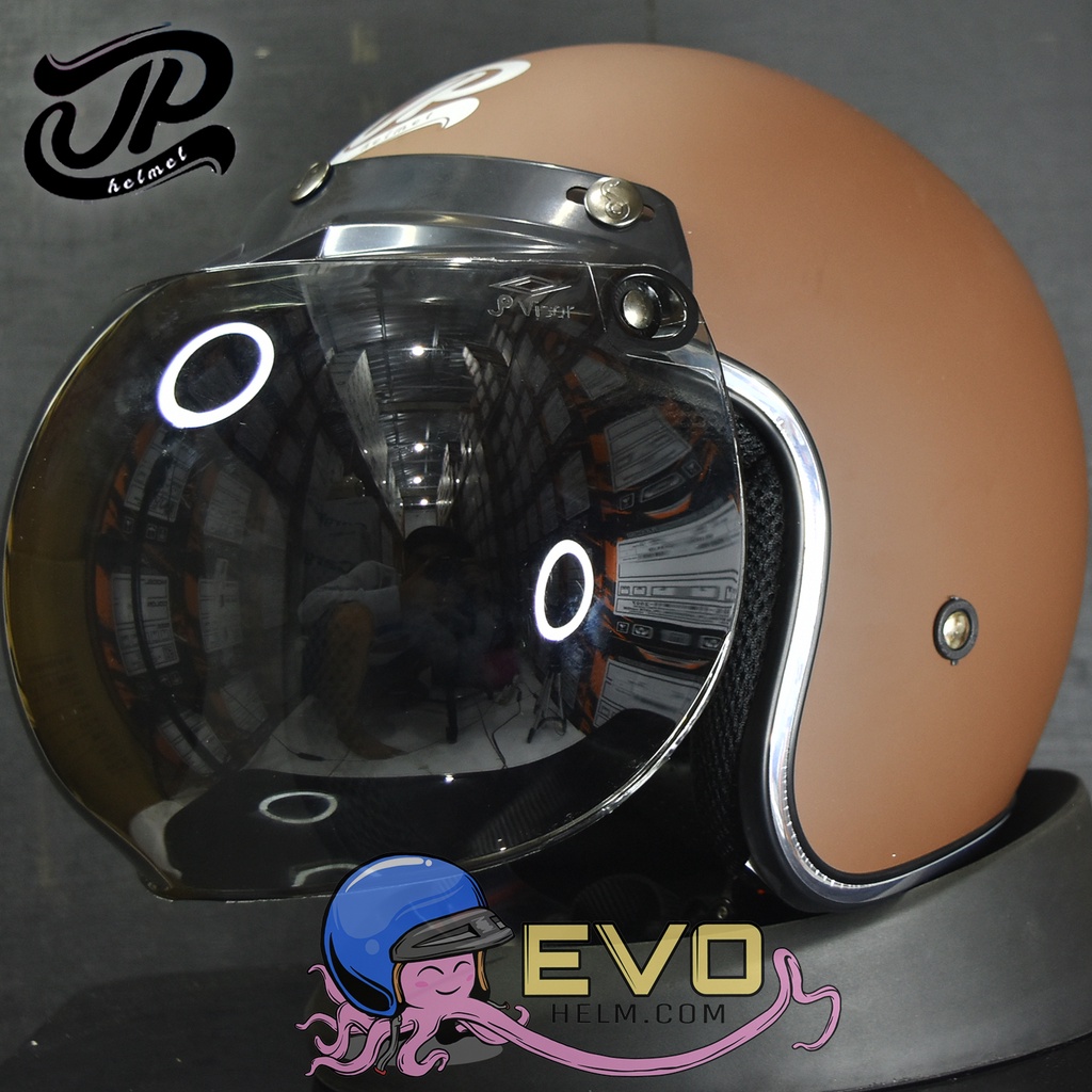 HELM BOGO JPX_JP NEW BIGIE_SOLID - BROWN DOFF/SILVER