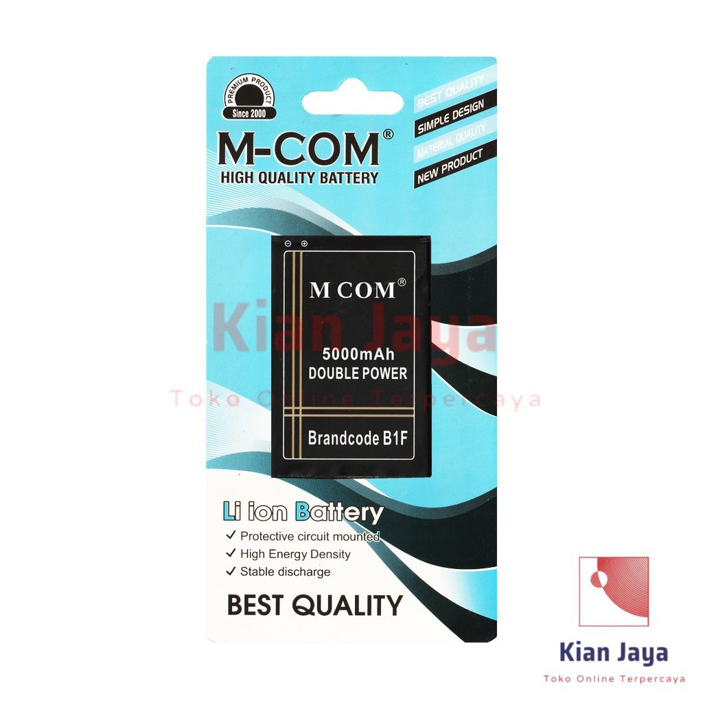 MCOM Baterai Hp Brandcode B1F Original Double Power Batre Batrai Battery Brancode