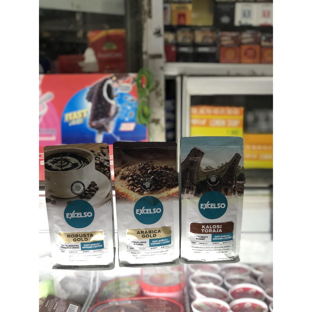 

Kopi Excelso Bubuk 200 gr