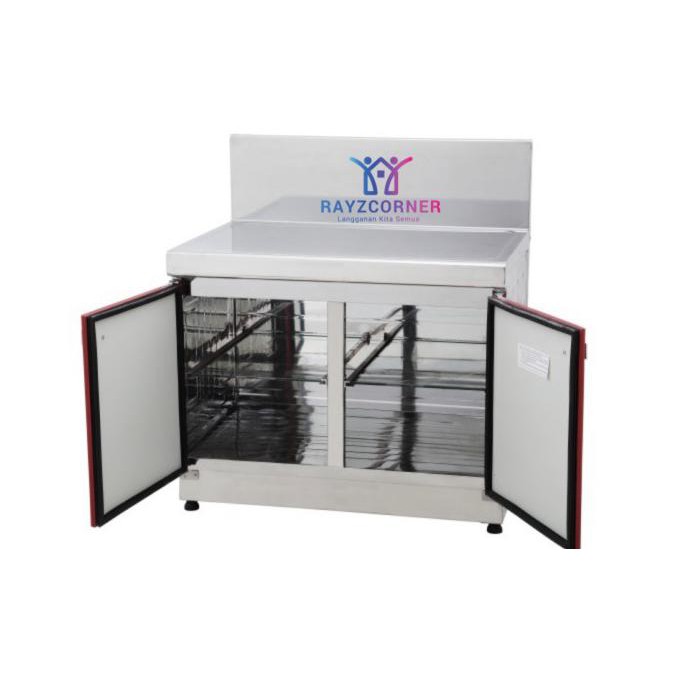 Kitchen Set Grand Royal 3B Lemari Meja Kompor Dapur Stainless - Merah Rookiemag21