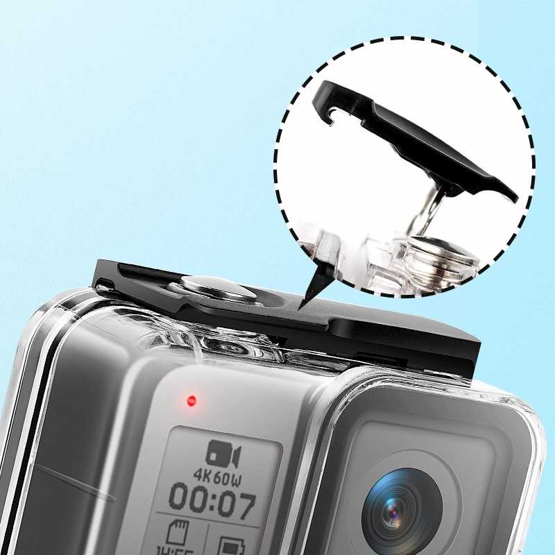 (BISA COD) FTIHSHPNEELU Underwater Waterproof Case 60m for GoPro Hero 8 - NEE-801