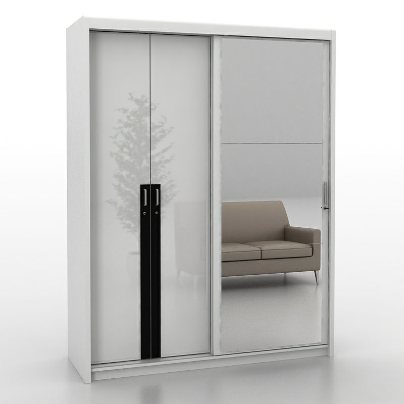 pro design - iowa wd 164 lemari pakaian / lemari baju kombinasi pintu dan sliding geser
