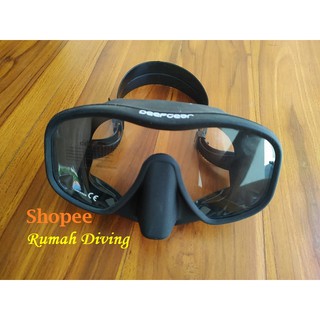 Kacamata Selam Monolens Masker Diving Mask Frameless Single Lens PI Deepgear