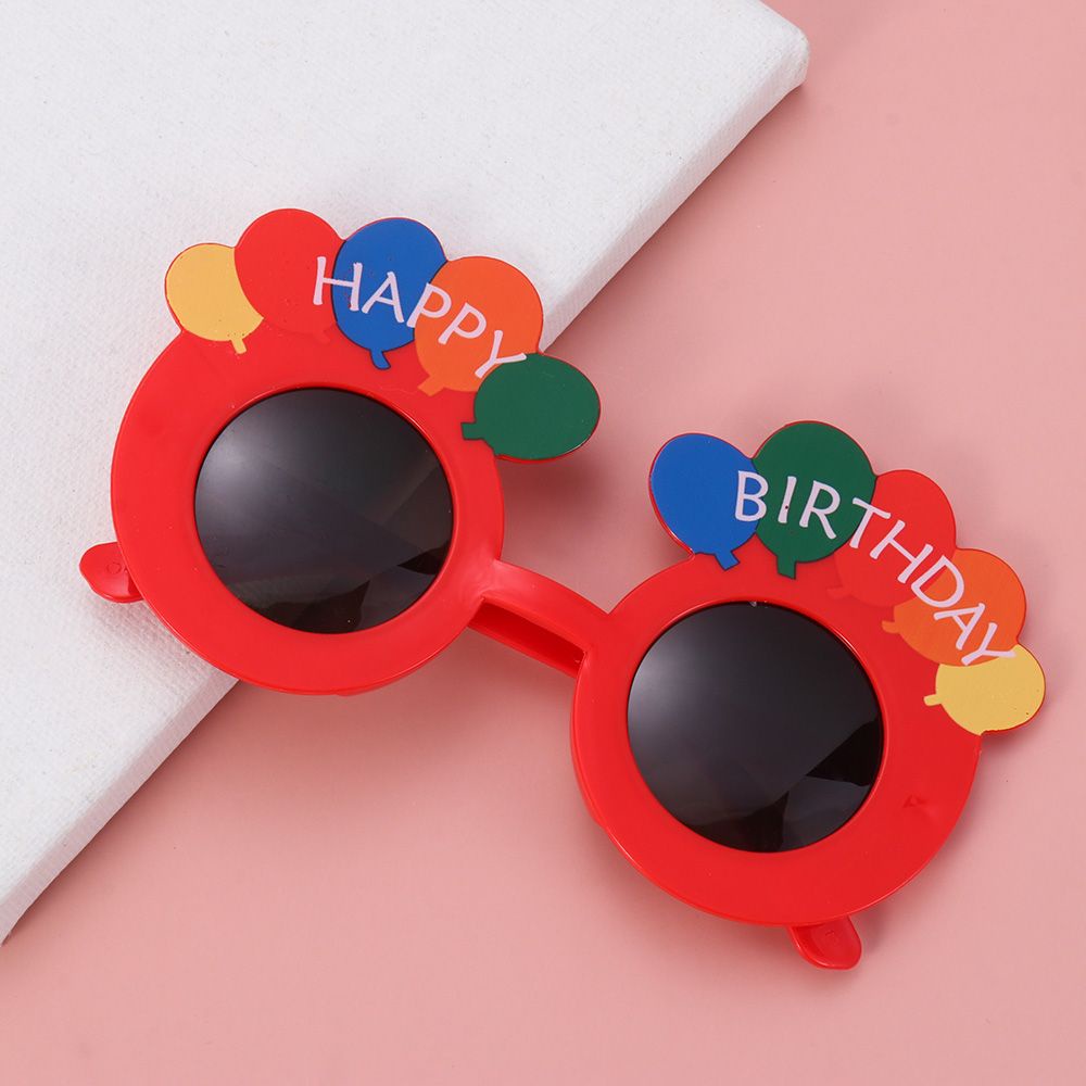 SUYOU Sun Flower Birthday Glasses Cake Party Sunglasses Ice Cream Insert The Cards Funny Decorate Holiday Celebration Selfie Props