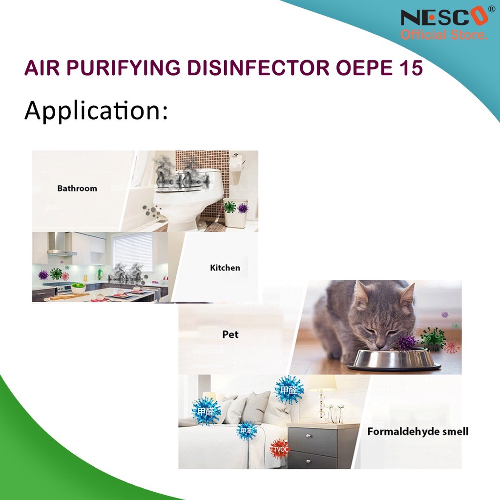 Air Purifying Disinfector, OEPE-15, 8W