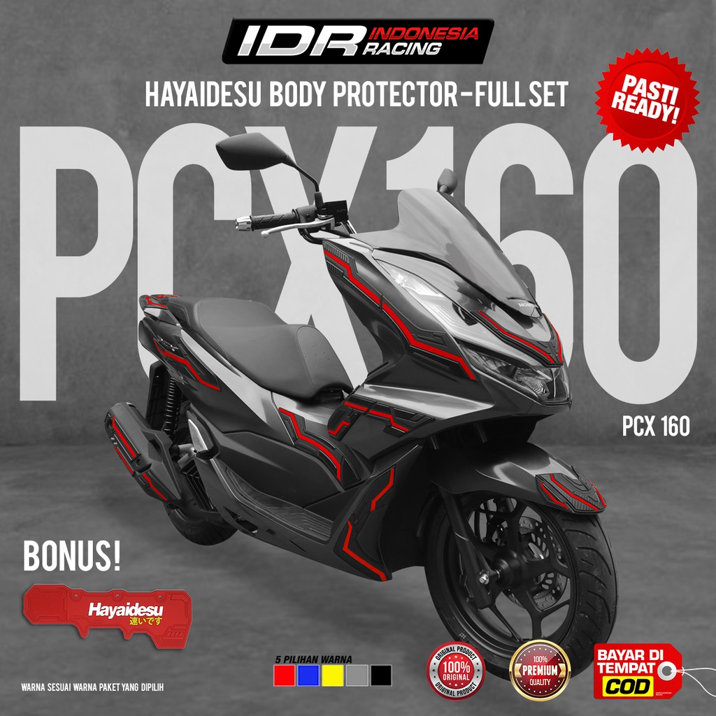 Hayaidesu PCX 160 Full Set Cover Body Protector Aksesoris Honda